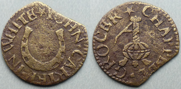 Whitechapel, John Carter farthing token Whitechapel, John Carter farthing token